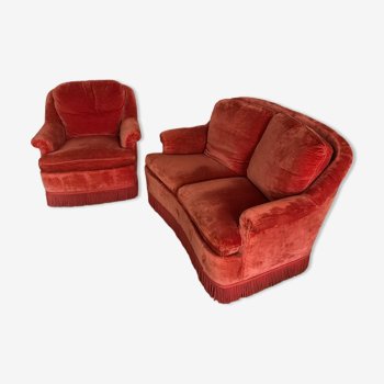 2-seater sofa and armchair