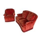 2-seater sofa and armchair