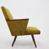 1960s Refurbished Beech Armchair, Czechoslovakia