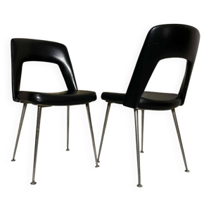 Lot de 2 chaises design - pieds