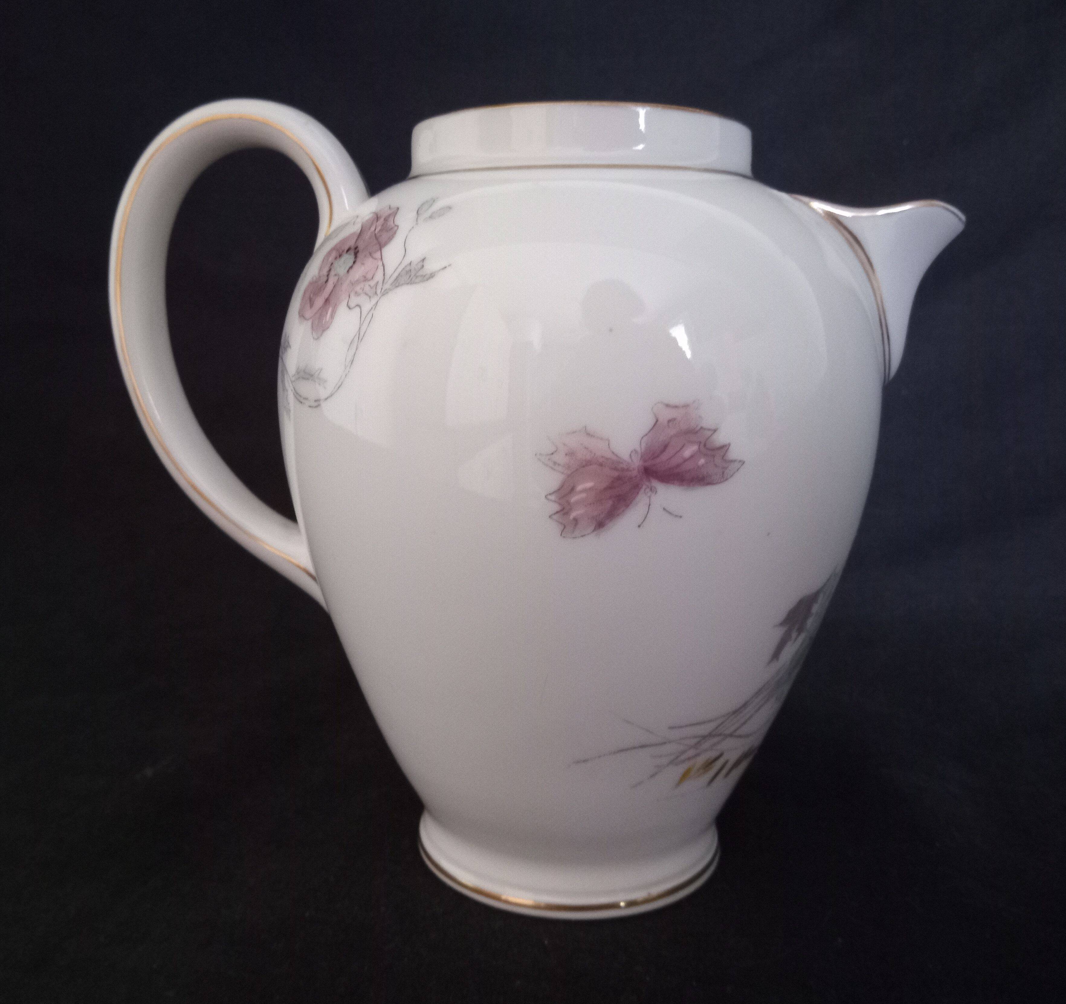 Art Nouveau coffee service for 8 people in Paris porcelain