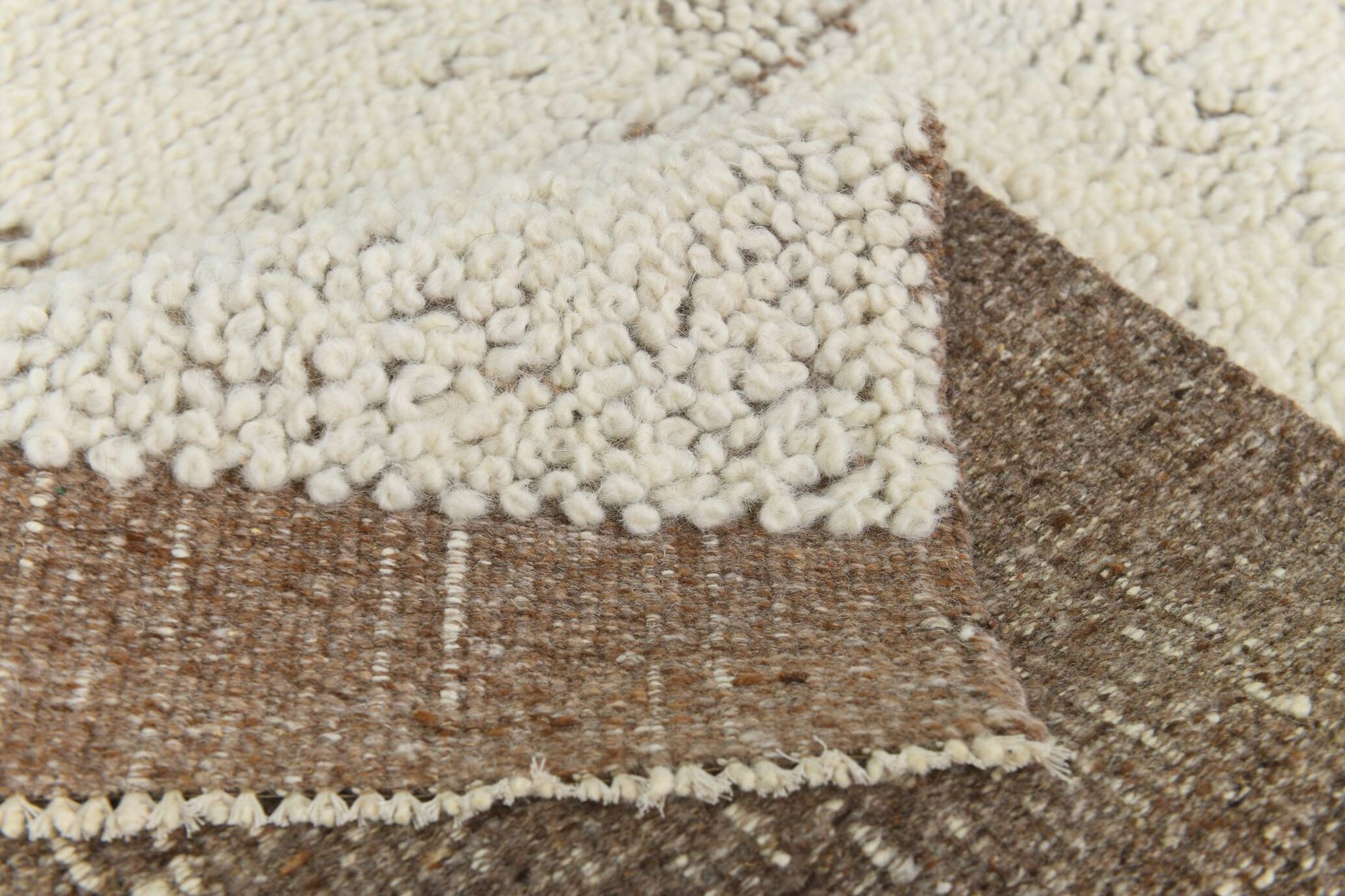 7x10 Kilim Brown & Beige Kilim Area Rug, 216x305Cm