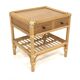 Rattan bedside table, Dux, Sweden, 1960