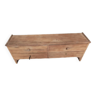 meuble tiroir serrure dessus bureau bois massif Aéro-gommé