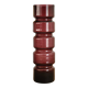 vase cylindrique en verre teinté design scandinave