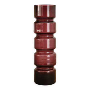 cylindrical tinted glass vase Scandinavian design