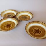 4 Longchamp calotte plates