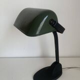 Vintage 1930 Viktoria enamelled cast iron Bauhaus lamp - 40 cm
