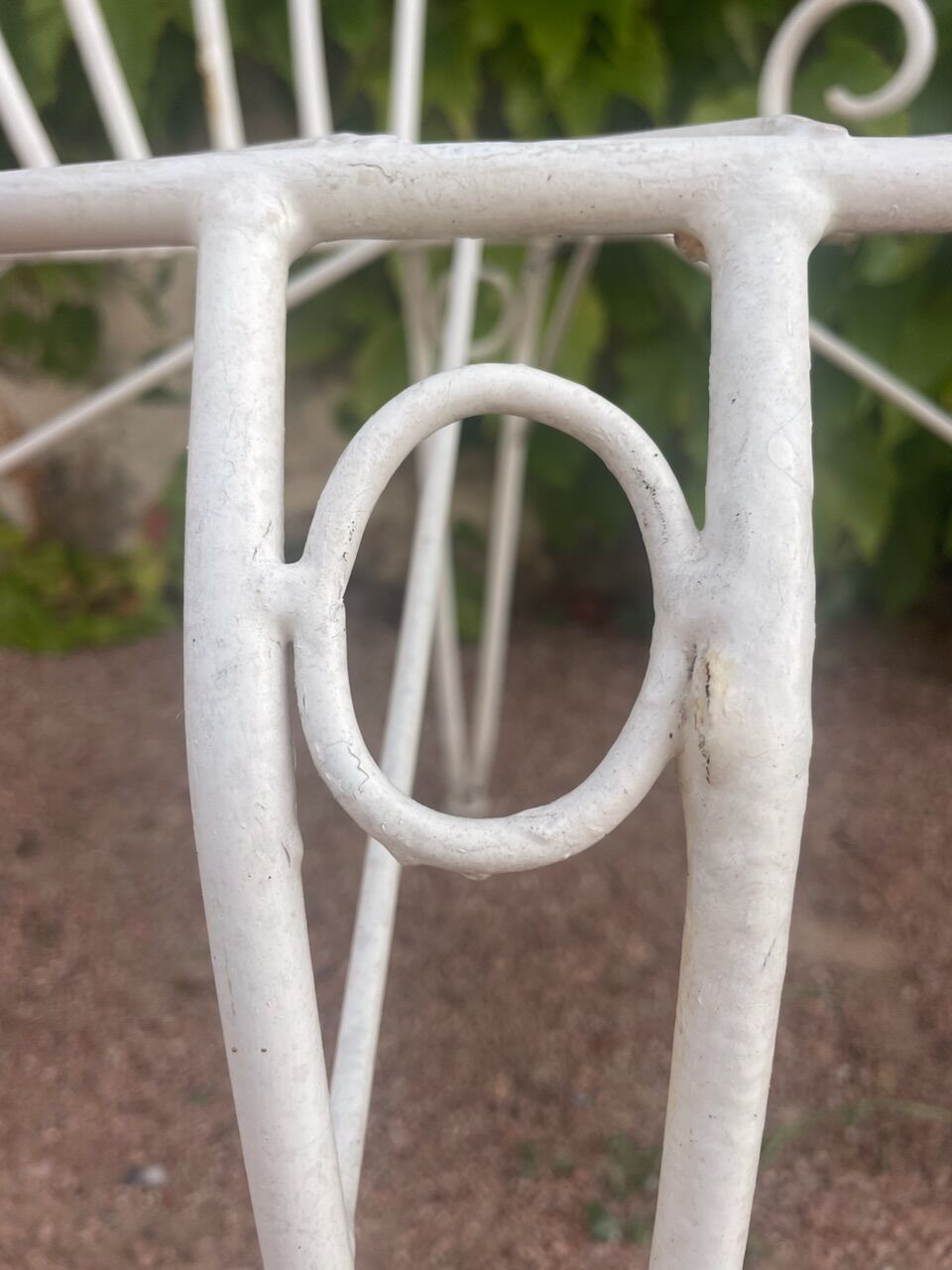 Provençal wrought iron armchairs