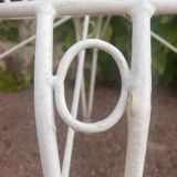 Provençal wrought iron armchairs