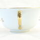 Pair of lunch cup and subcup in porcelain limoges red headband