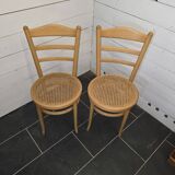 Pair of Baumann bistro chairs