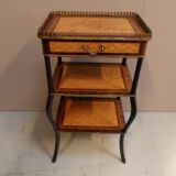 Table d'appoint antique Napoléon 3 avec marqueterie