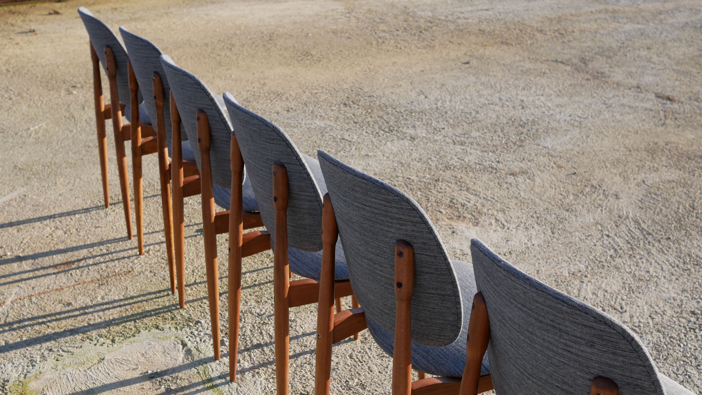 Set of 6 chairs "pegase" by baumann, 60 years