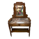Marble toilet table with removable glass