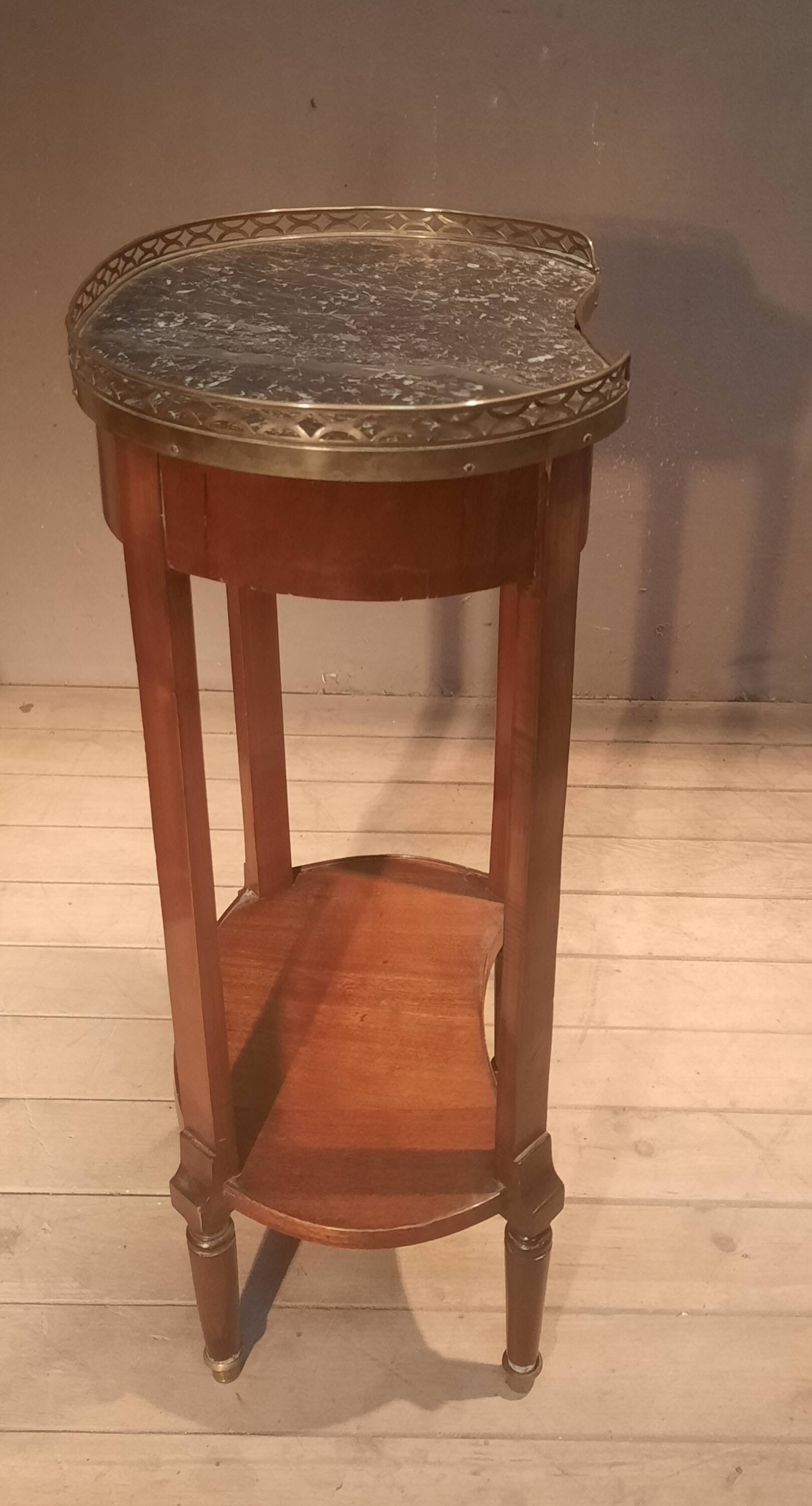 Louis XVI style marble top side table