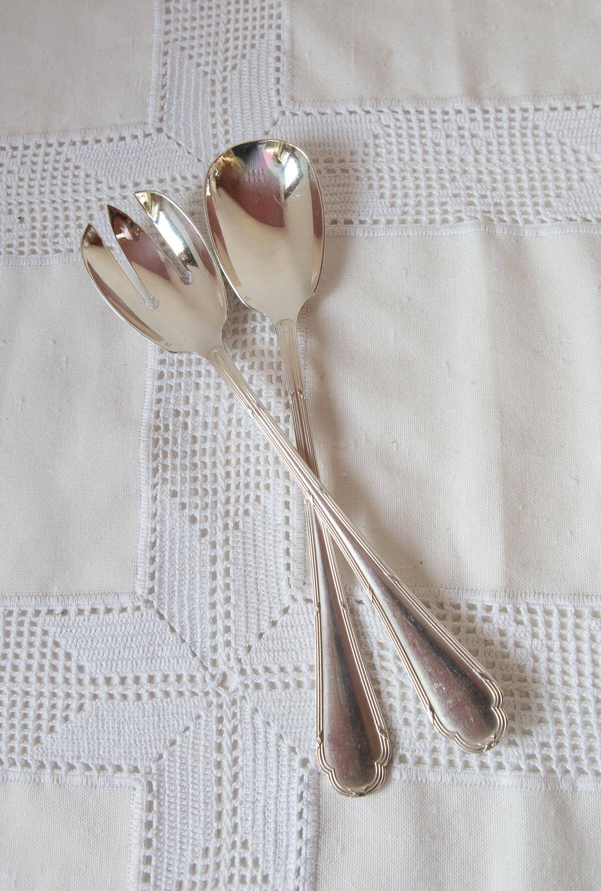 Cutlery set for 12 Ercuis “Trianon”, circa 1940 (40 pieces)