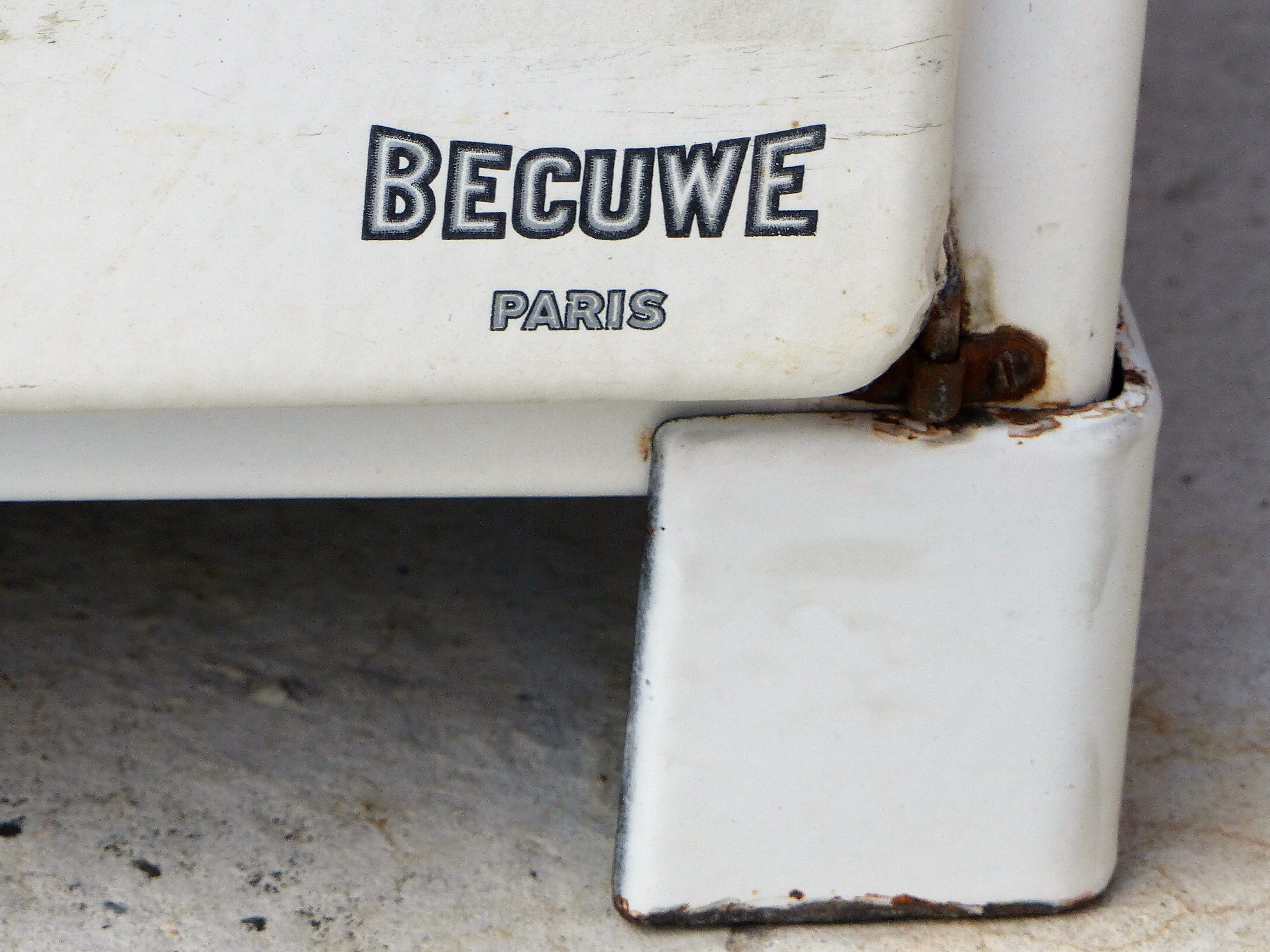 Becuwe Paris enamelled sheet furniture