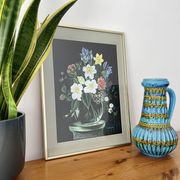 Vintage Still Life Painting of Flowers
