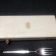 Vintage Christofle Silver Plated Fork and Soup Spoon Set Tapio Wirkkala Duo
