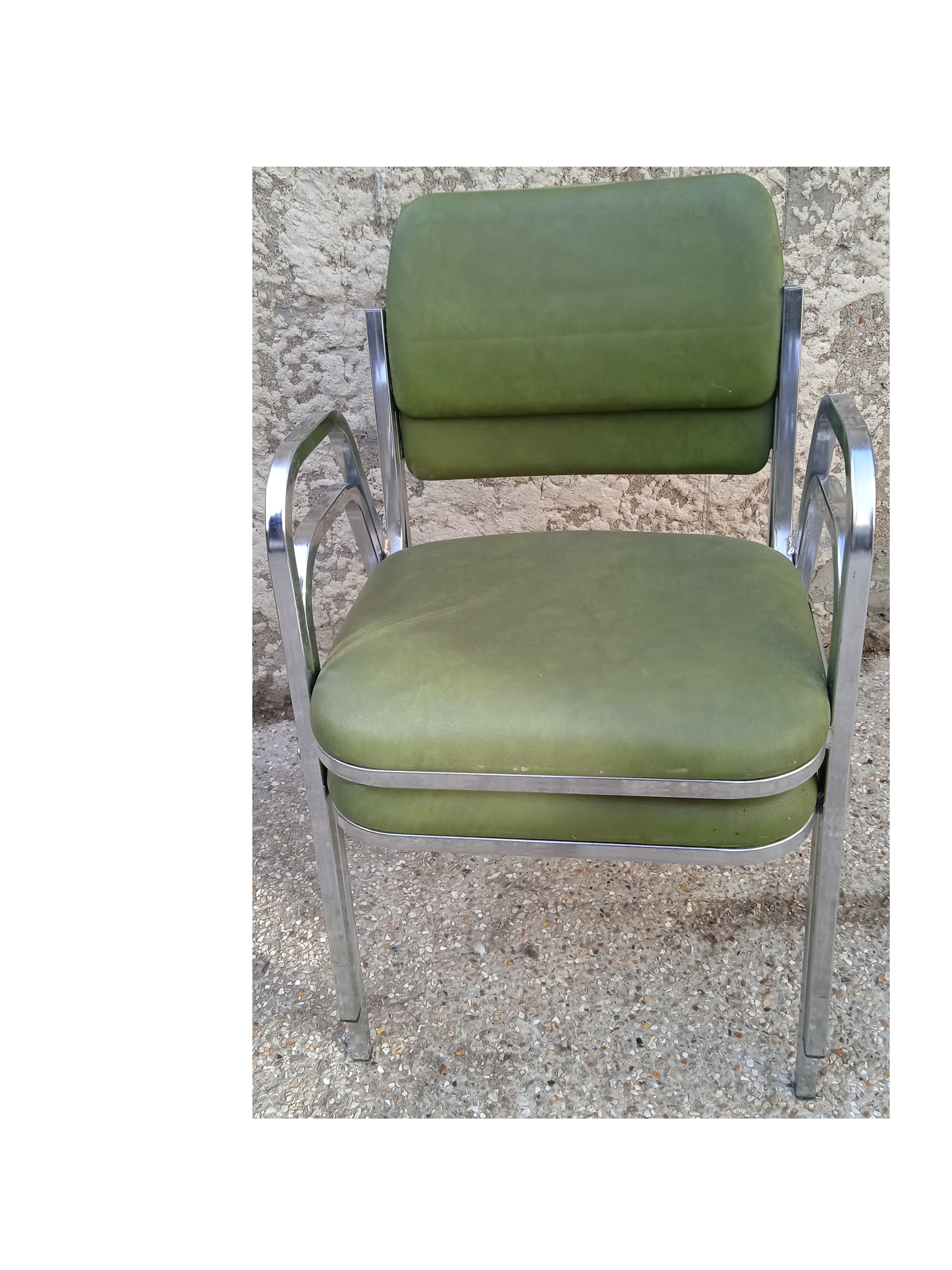 2 armchairs souvignet plichaise design