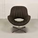 Rohé Chocolate Brown Leatherette Vintage Design Lounge Chair, 1960s