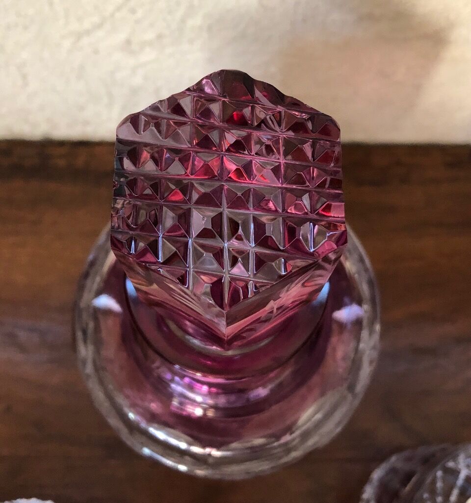 Cut crystal whisky service