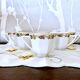 6 tasses à café porcelaine de Limoges Jean Boyer France vintage