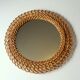 Wicker wall mirror - Vintage
