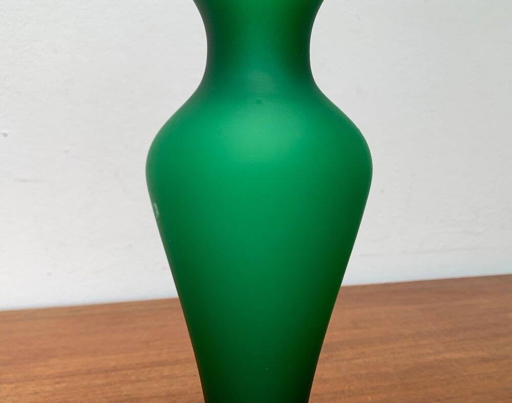 Glass vase from the Italian Satinato series attributed to Carlo Moretti, 1970s.