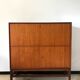 Scandinavian library secretary in vintage teak from the 60s