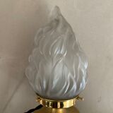 Old laying flame lamp