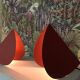 'Pia' table lamp - Théoule red (terracotta)