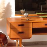 Coiffeuse vintage anglaise en teck – Limelight Furniture – Années 60