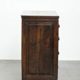 English antique oak chest of drawers / commode from the early 18th century
