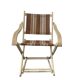 Chaise de plage/camping pliante vintage en bois