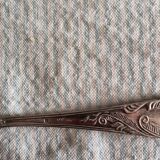 Silver metal soup spoon Ag 800 Marly style