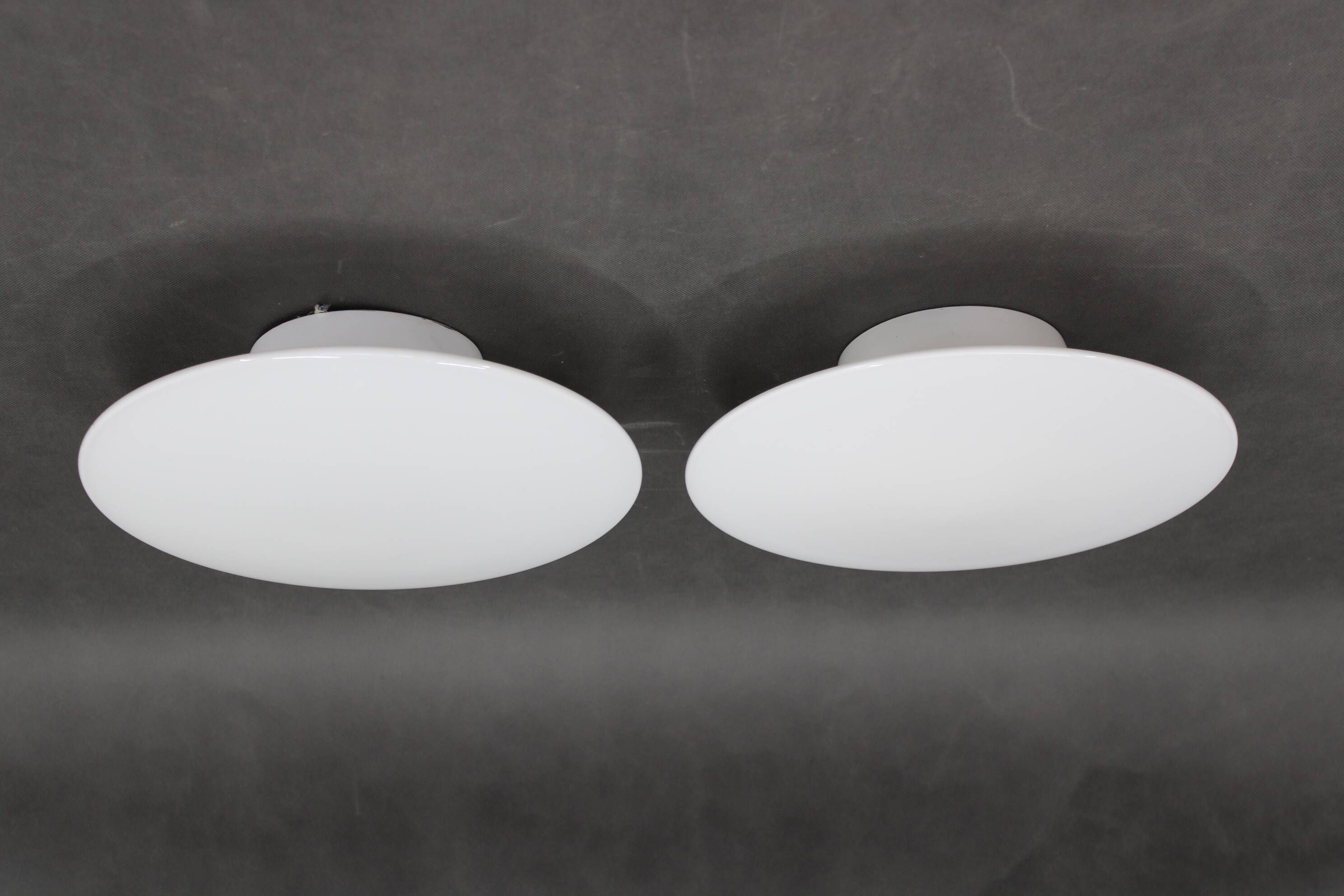 1970s Pair of Arne Jacobsen 'Eklipta' Wall or Ceiling Light for Louis Poulsen, Denmark