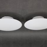 1970s Pair of Arne Jacobsen 'Eklipta' Wall or Ceiling Light for Louis Poulsen, Denmark