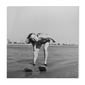 Photo print black and white pinup woman barium paper 300g format 30X45CM