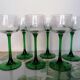 6 glasses of Alsace in chiseled crystal