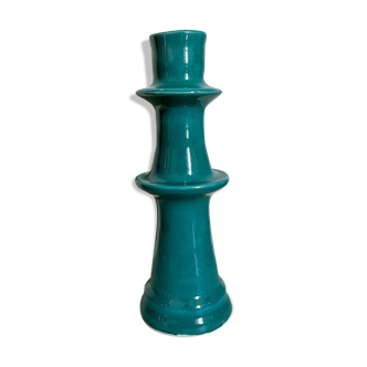 Ceramic candle holder in blue