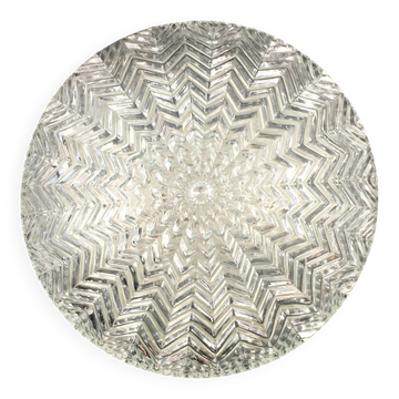 Lustre en verre géométrique de style Mid-Century/Art Déco de Limburg, années 1970
