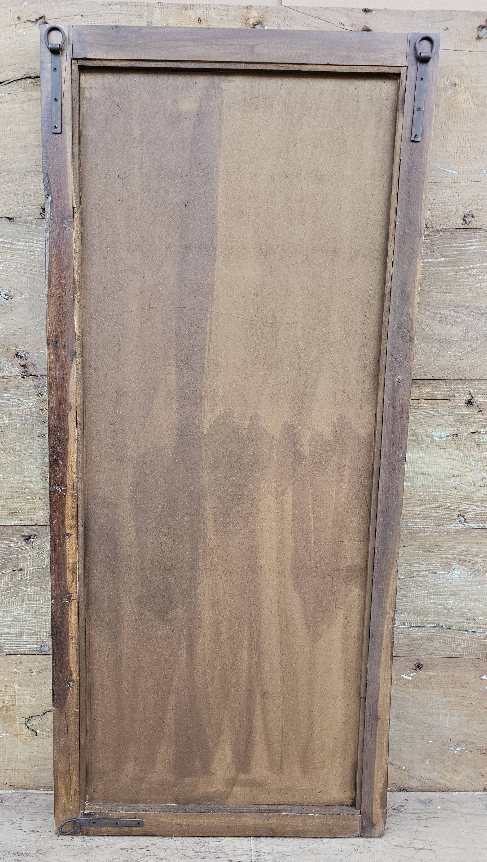 Teak mirror from Burma