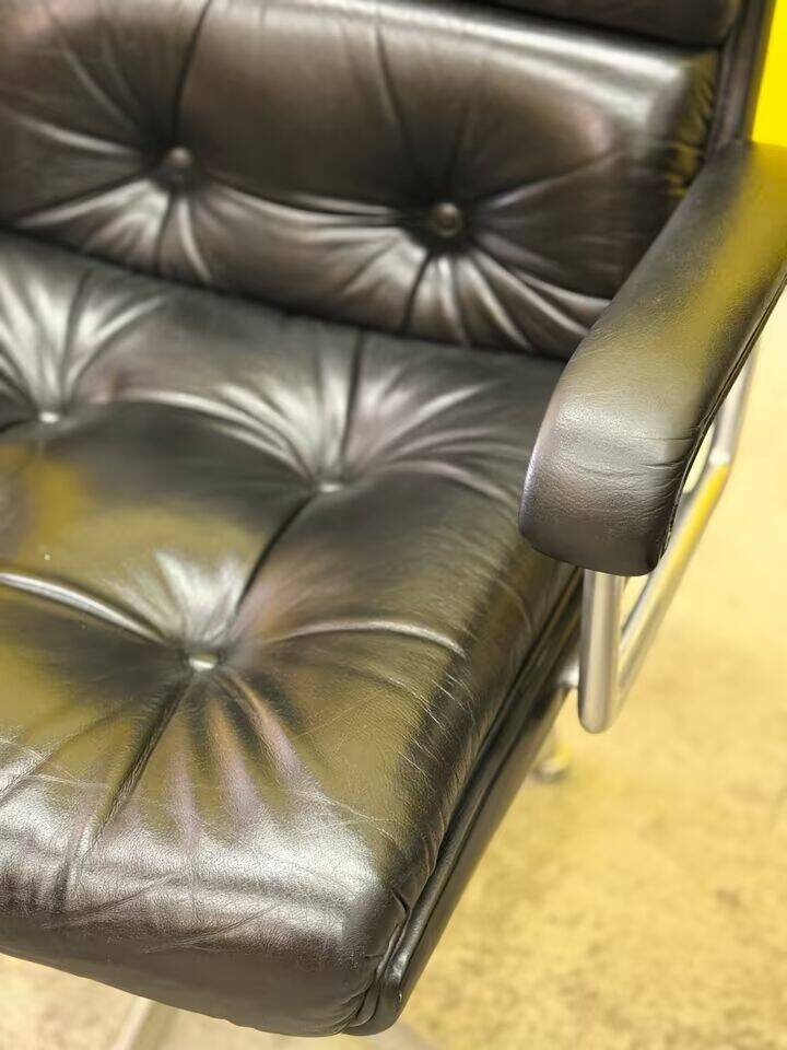1970s Leather Swivel Chair Eurochair by Girsberger (Price for One)
