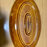 Plat de service émaillé brun, Longchamp