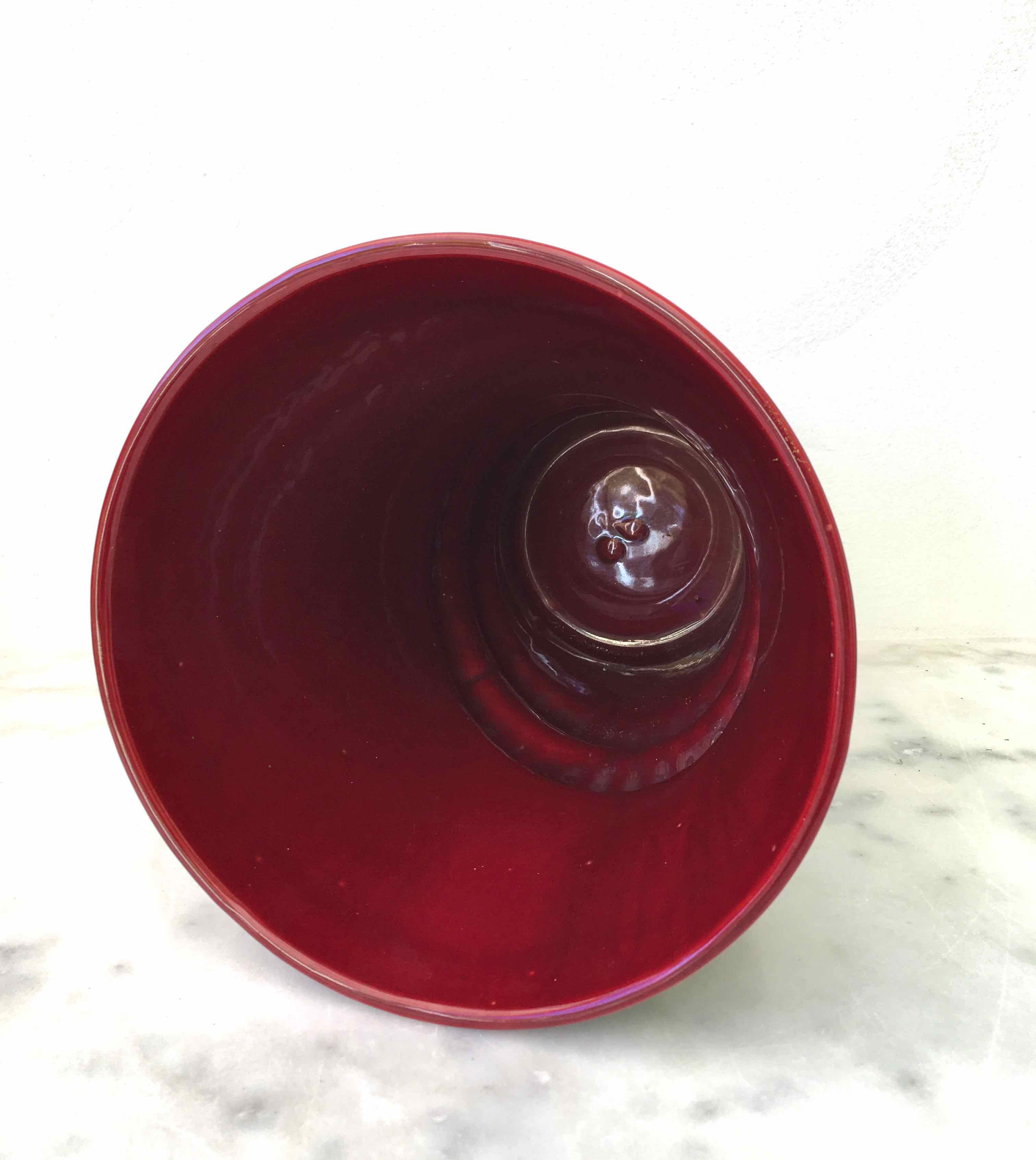 Purple ceramic vase 1960