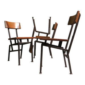 4 chaises d’appoint - bois