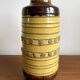 Veb haldensleben 3045a - grand vase est-allemand de la rda - design moderne tactile du milieu du siècle