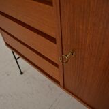Vintage freestanding teak shelf